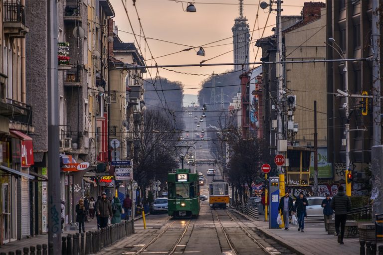 Панорама към София и централните булеварди